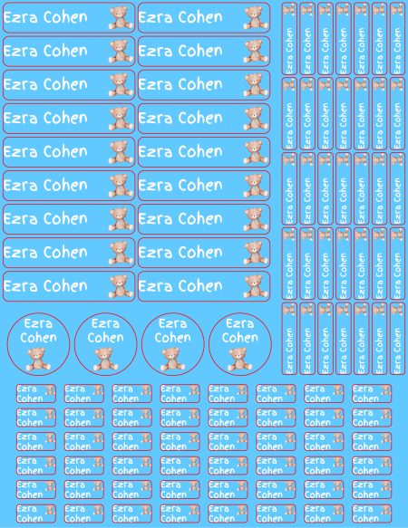 Custom Name Labels | Perfect for Camp!